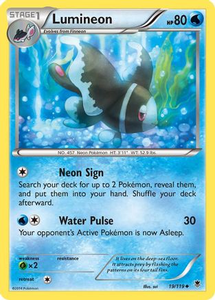 Lumineon (19/119) [XY: Phantom Forces] - The Mythic Store | 24h Order Processing