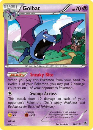Golbat (32/119) [XY: Phantom Forces] - The Mythic Store | 24h Order Processing