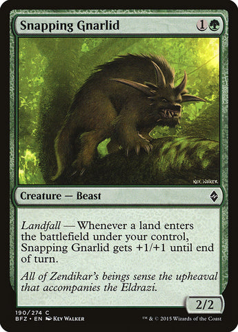 Snapping Gnarlid [Battle for Zendikar] - The Mythic Store | 24h Order Processing