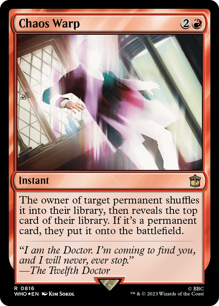 Chaos Warp (Surge Foil) [Doctor Who] - The Mythic Store | 24h Order Processing