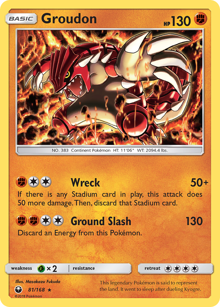 Groudon (81/168) [Sun & Moon: Celestial Storm] - The Mythic Store | 24h Order Processing