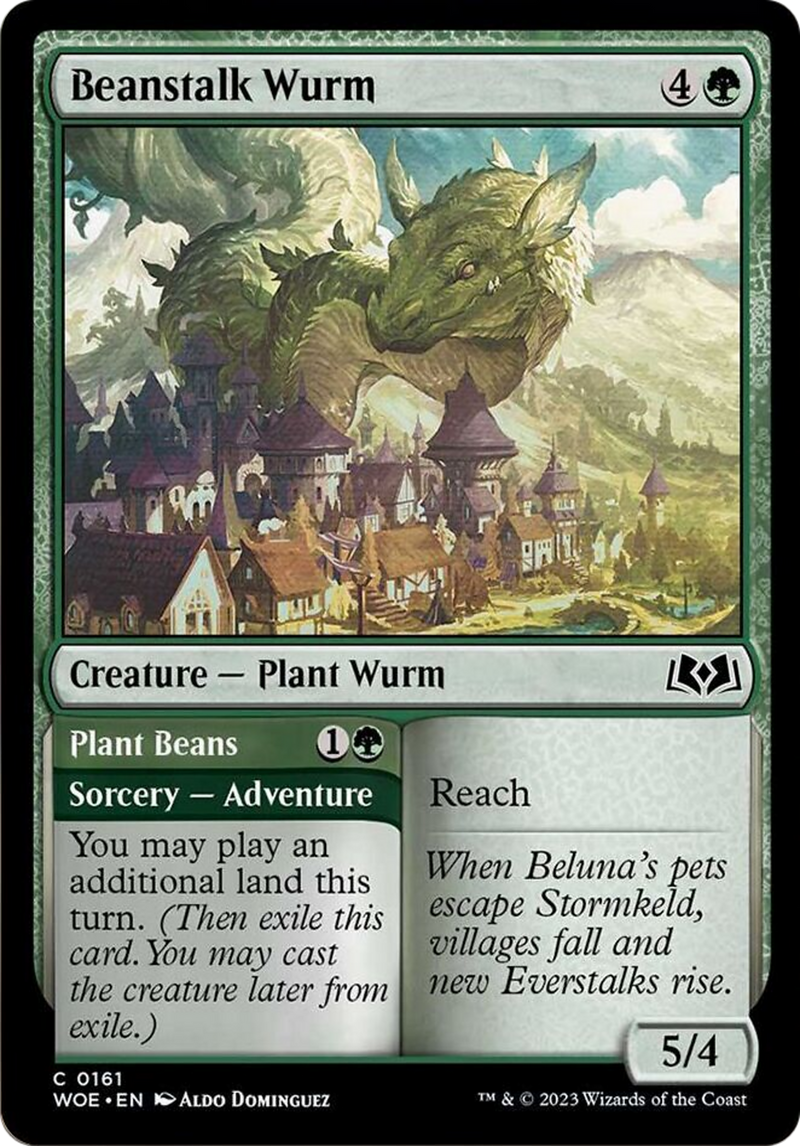 Beanstalk Wurm // Plant Beans [Wilds of Eldraine] - The Mythic Store | 24h Order Processing