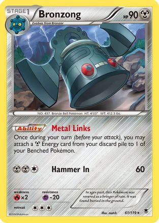 Bronzong (61/119) [XY: Phantom Forces] - The Mythic Store | 24h Order Processing