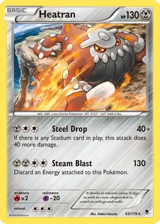 Heatran (63/119) [XY: Phantom Forces] - The Mythic Store | 24h Order Processing