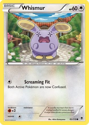 Whismur (83/119) [XY: Phantom Forces] - The Mythic Store | 24h Order Processing