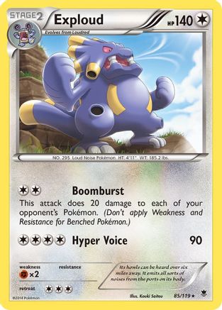 Exploud (85/119) [XY: Phantom Forces] - The Mythic Store | 24h Order Processing