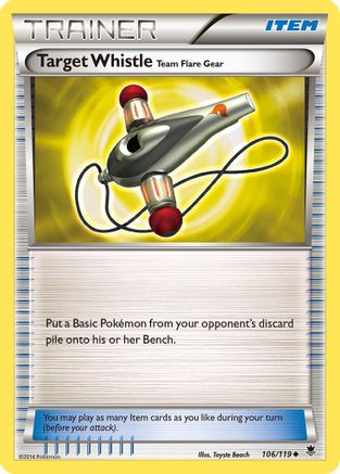 Target Whistle Team Flare Gear (106/119) [XY: Phantom Forces] - The Mythic Store | 24h Order Processing