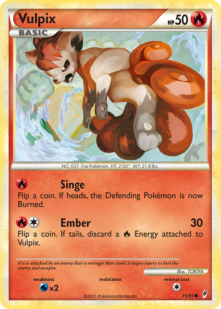 Vulpix (75/95) [HeartGold & SoulSilver: Call of Legends] - The Mythic Store | 24h Order Processing
