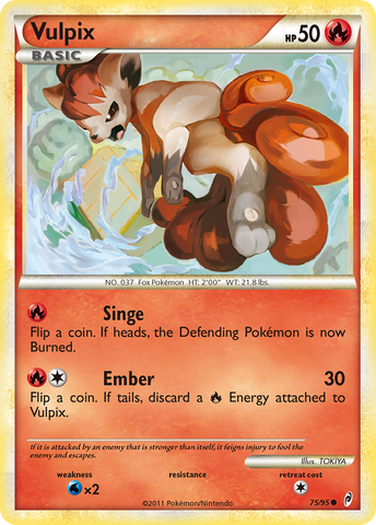 Vulpix (75/95) [HeartGold & SoulSilver: Call of Legends] - The Mythic Store | 24h Order Processing