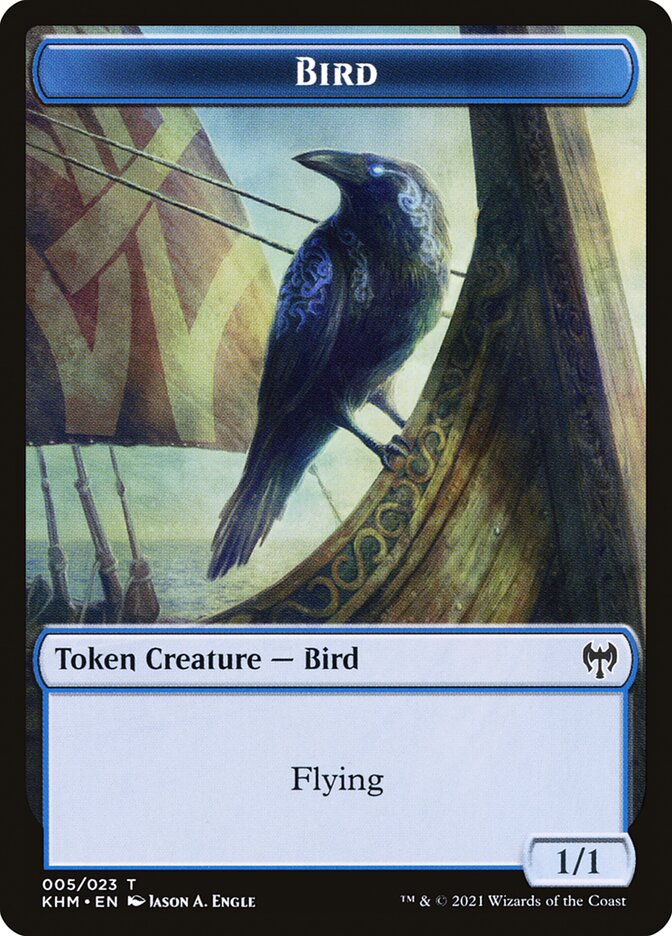 Human Warrior // Bird Double-Sided Token [Kaldheim Tokens] - The Mythic Store | 24h Order Processing