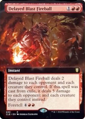 Delayed Blast Fireball (Extended Art) [Commander Legends: Battle for Baldur's Gate] - The Mythic Store | 24h Order Processing