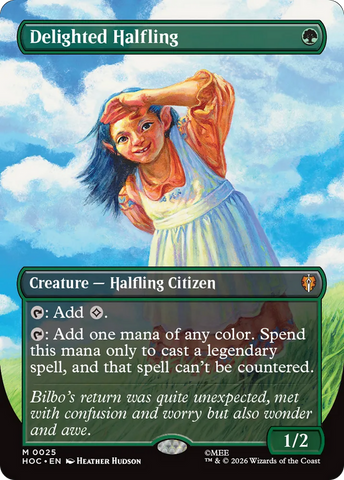 Delighted Halfling (Borderless) [The Hobbit: Eternal-Legal] - The Mythic Store | 24h Order Processing