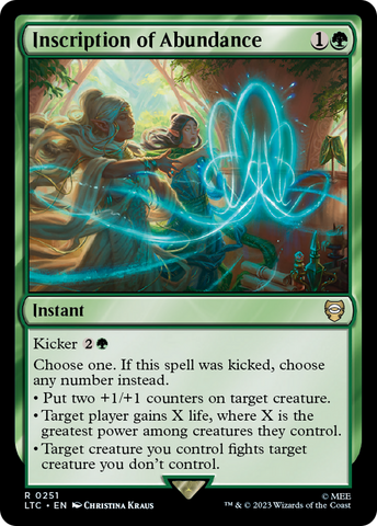 Inscription of Abundance [The Lord of the Rings: Tales of Middle-Earth Commander] - The Mythic Store | 24h Order Processing