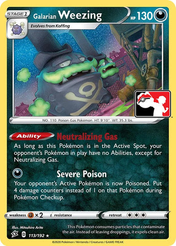 Galarian Weezing (113/192) [Prize Pack Series One] - The Mythic Store | 24h Order Processing