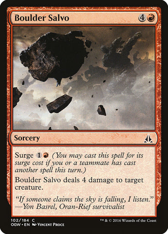 Boulder Salvo [Oath of the Gatewatch] - The Mythic Store | 24h Order Processing