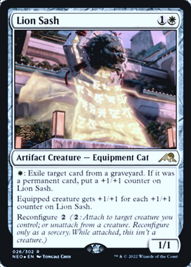 Lion Sash [Kamigawa: Neon Dynasty Prerelease Promos] - The Mythic Store | 24h Order Processing