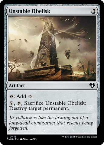 Unstable Obelisk [Commander Masters] - The Mythic Store | 24h Order Processing
