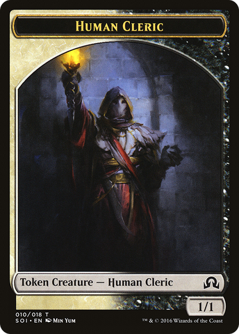 Human Cleric Token [Shadows over Innistrad Tokens] - The Mythic Store | 24h Order Processing