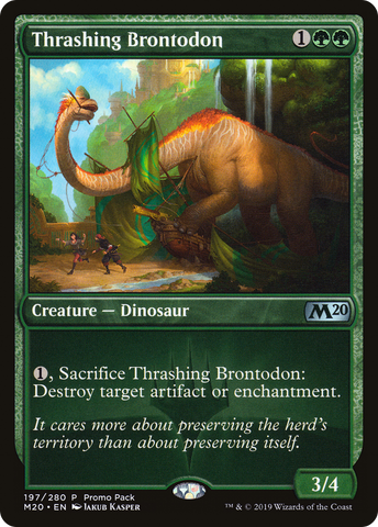 Thrashing Brontodon (Promo Pack) [Core Set 2020 Promos] - The Mythic Store | 24h Order Processing
