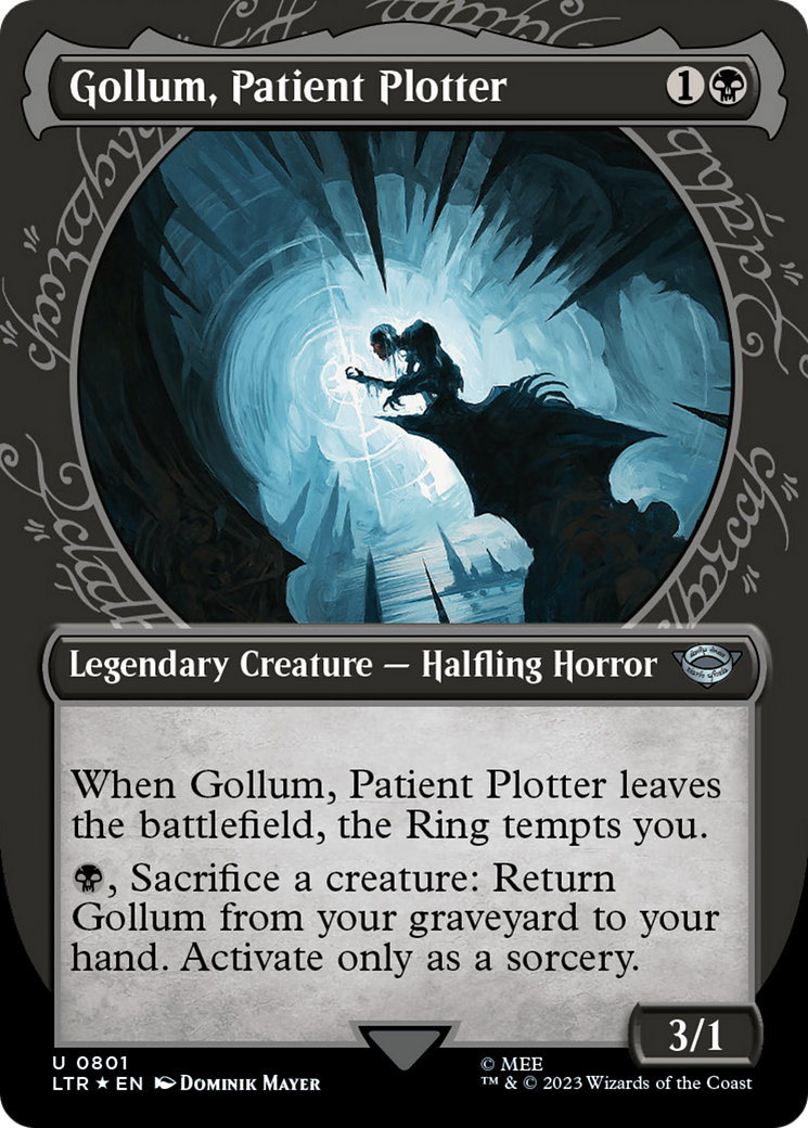 Gollum, Patient Plotter (Showcase) (Surge Foil) [The Lord of the Rings: Tales of Middle-Earth] - The Mythic Store | 24h Order Processing