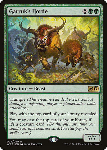 Garruk's Horde [Welcome Deck 2017] - The Mythic Store | 24h Order Processing