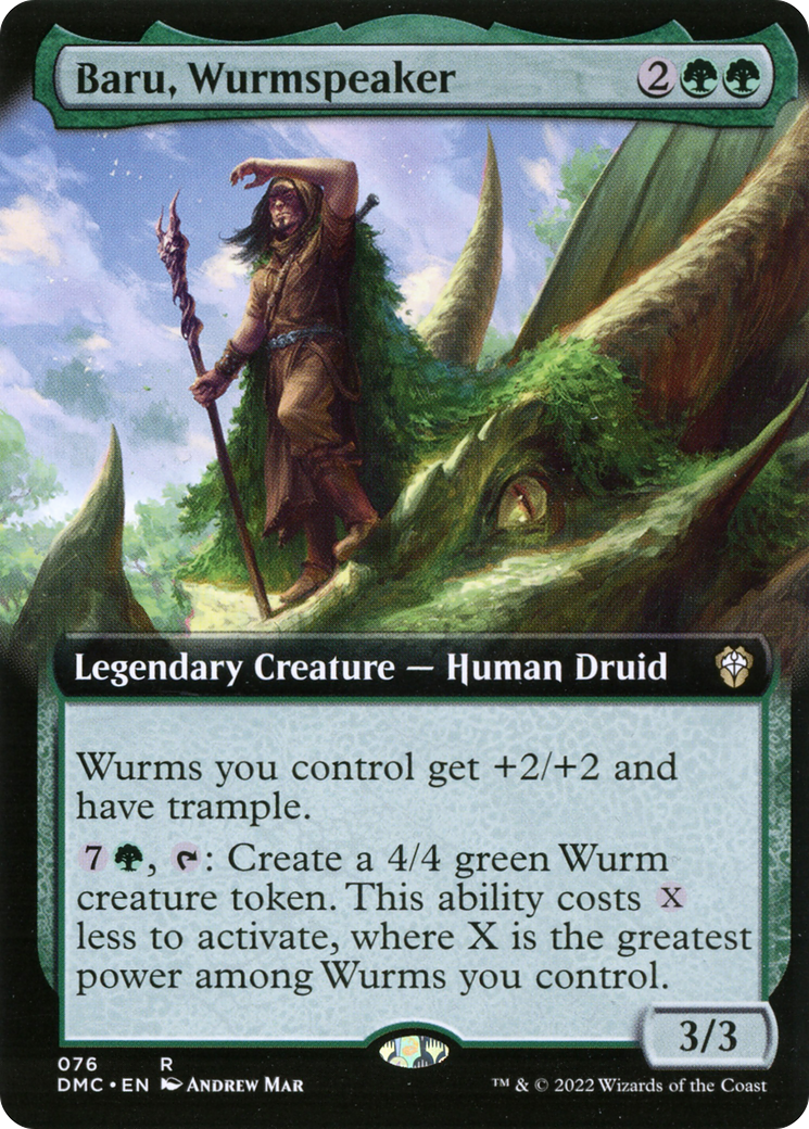 Baru, Wurmspeaker (Extended Art) [Dominaria United Commander] - The Mythic Store | 24h Order Processing