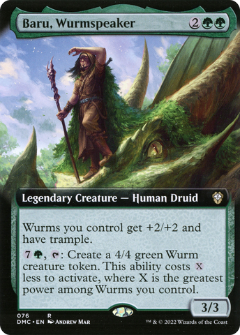 Baru, Wurmspeaker (Extended Art) [Dominaria United Commander] - The Mythic Store | 24h Order Processing