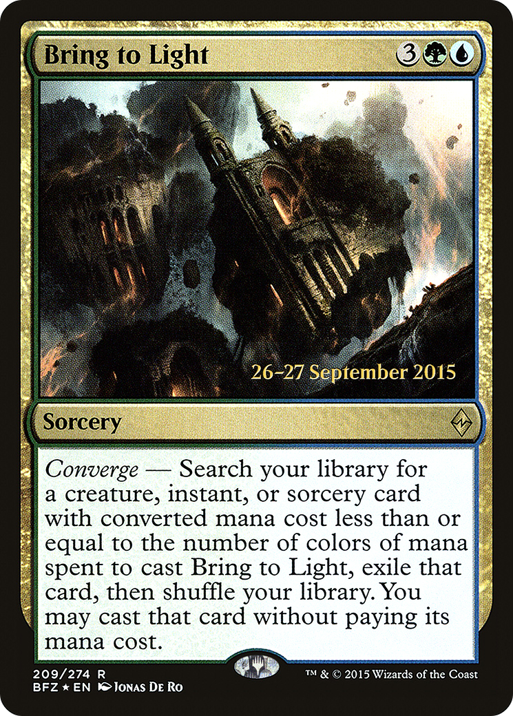 Bring to Light [Battle for Zendikar Prerelease Promos] - The Mythic Store | 24h Order Processing