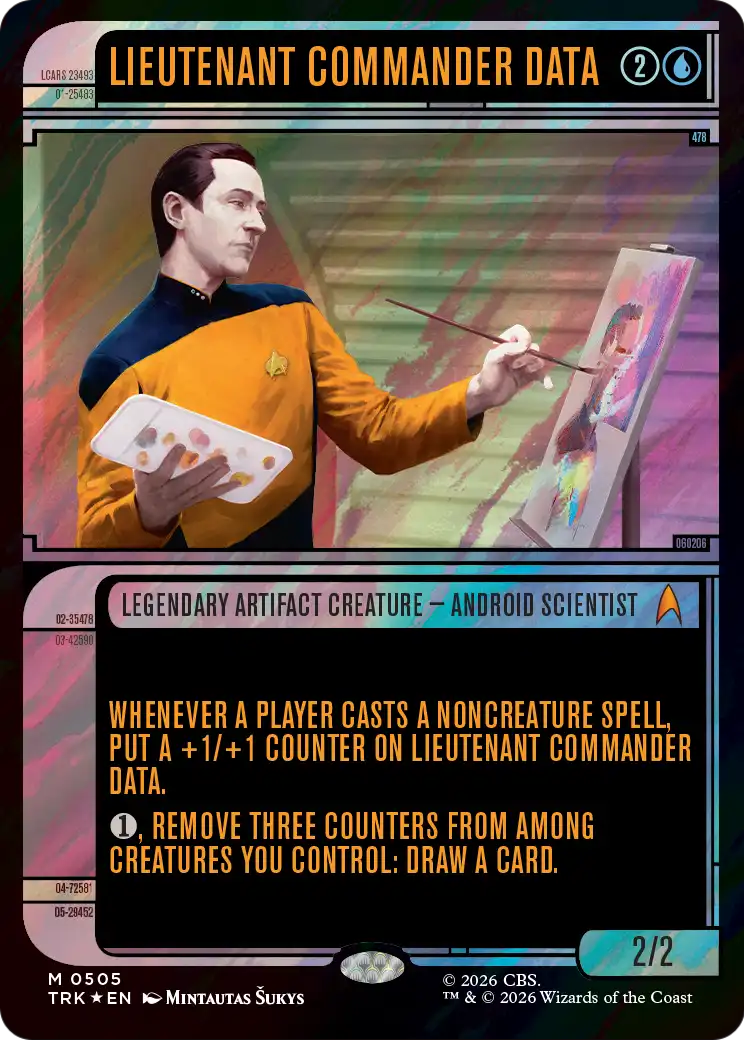 Lieutenant Commander Data (Showcase) (Surge Foil) [Star Trek]