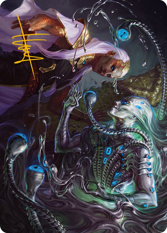 Mirage Mockery Art Card (Gold-Stamped Signature) [Phyrexia: All Will Be One Art Series] - The Mythic Store | 24h Order Processing