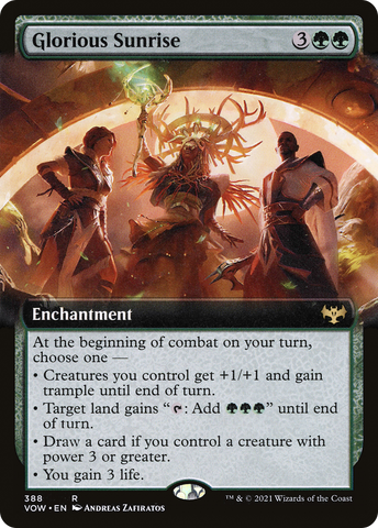 Glorious Sunrise (Extended Art) [Innistrad: Crimson Vow] - The Mythic Store | 24h Order Processing