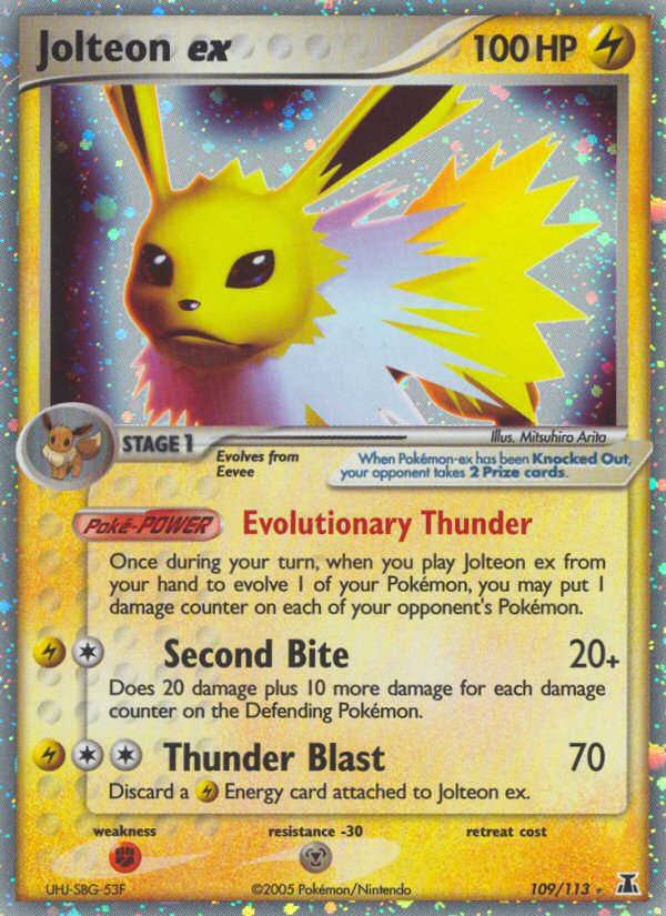 Jolteon ex (109/113) [EX: Delta Species] - The Mythic Store | 24h Order Processing