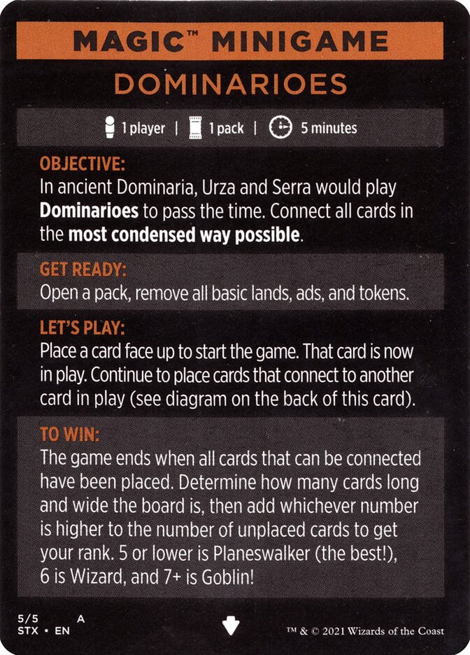 Dominarioes (Magic Minigame) [Strixhaven: School of Mages Minigame] - The Mythic Store | 24h Order Processing
