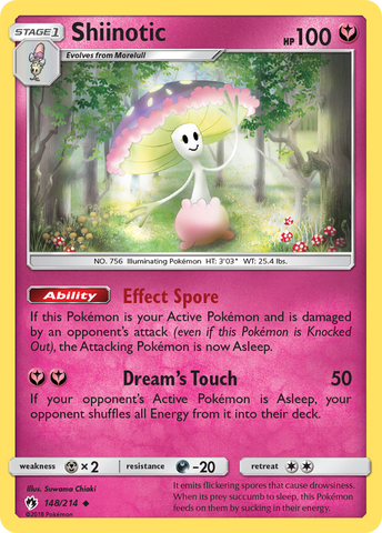 Shiinotic (148/214) [Sun & Moon: Lost Thunder] - The Mythic Store | 24h Order Processing