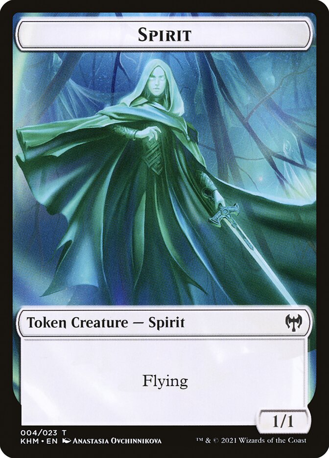 Human Warrior // Spirit Double-Sided Token [Kaldheim Tokens] - The Mythic Store | 24h Order Processing