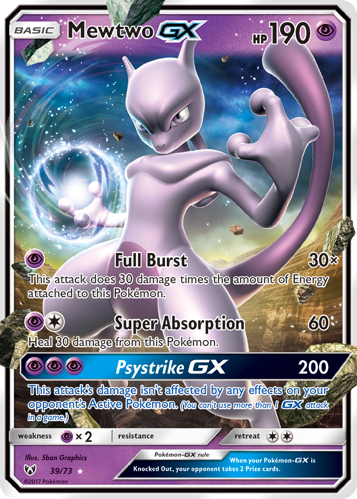 Mewtwo GX (39/73) [Sun & Moon: Shining Legends] - The Mythic Store | 24h Order Processing