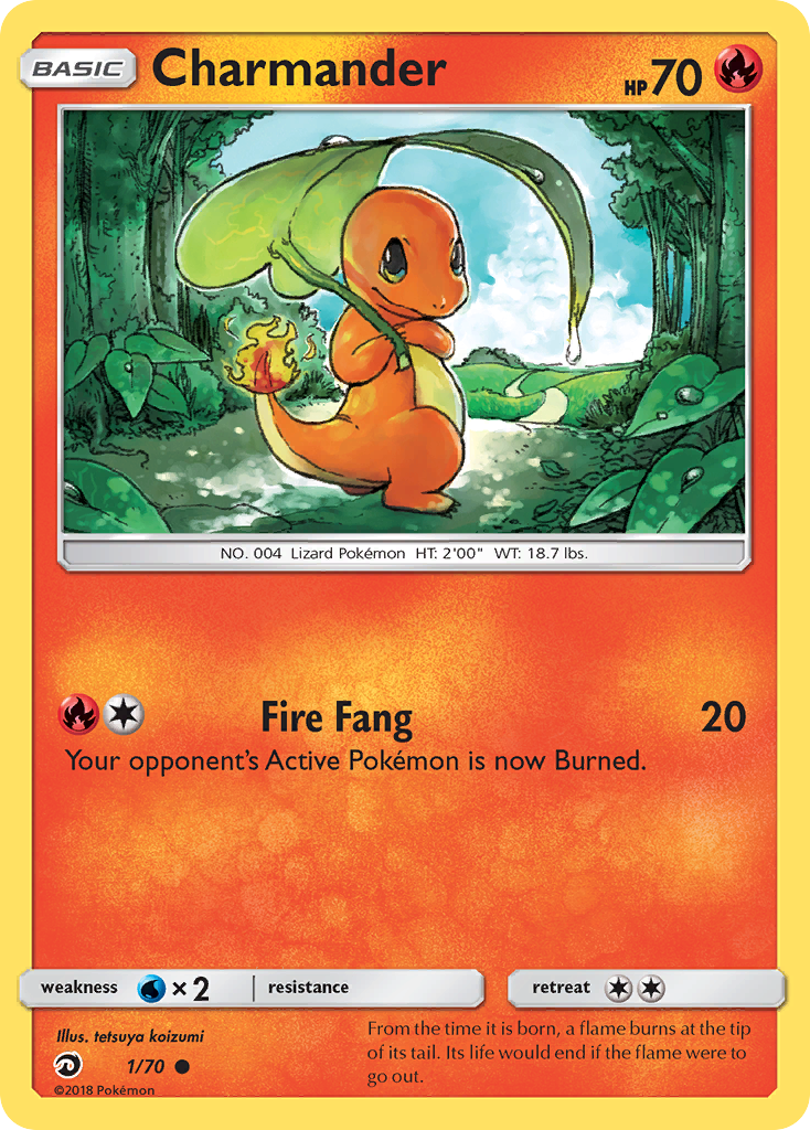 Charmander (1/70) [Sun & Moon: Dragon Majesty] - The Mythic Store | 24h Order Processing