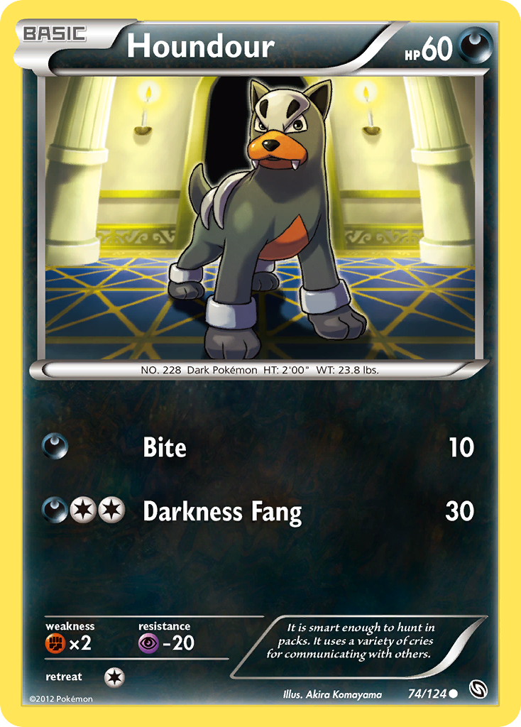 Houndour (74/124) [Black & White: Dragons Exalted] - The Mythic Store | 24h Order Processing