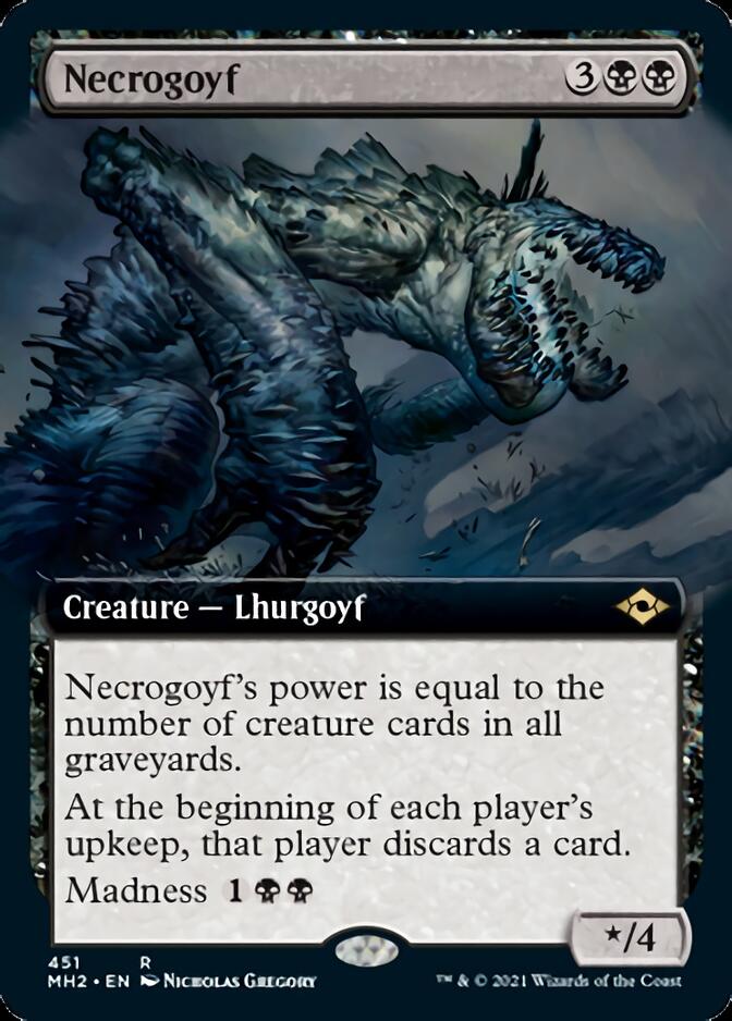 Necrogoyf (Extended Art) [Modern Horizons 2] - The Mythic Store | 24h Order Processing