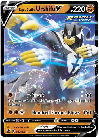 Rapid Strike Urshifu V (087/163) [Sword & Shield: Battle Styles] - The Mythic Store | 24h Order Processing