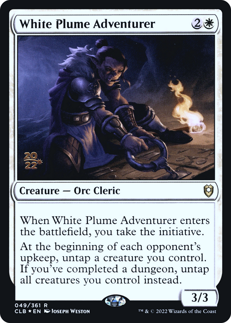 White Plume Adventurer [Commander Legends: Battle for Baldur's Gate Prerelease Promos] - The Mythic Store | 24h Order Processing