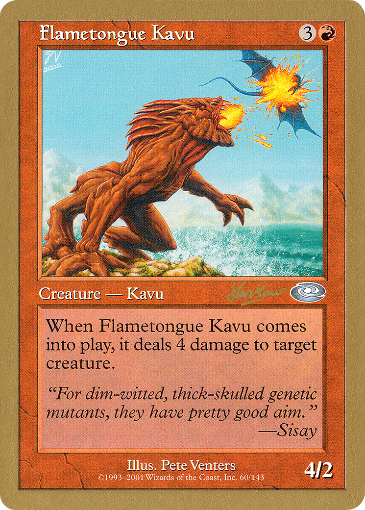 Flametongue Kavu (Sim Han How) [World Championship Decks 2002] - The Mythic Store | 24h Order Processing