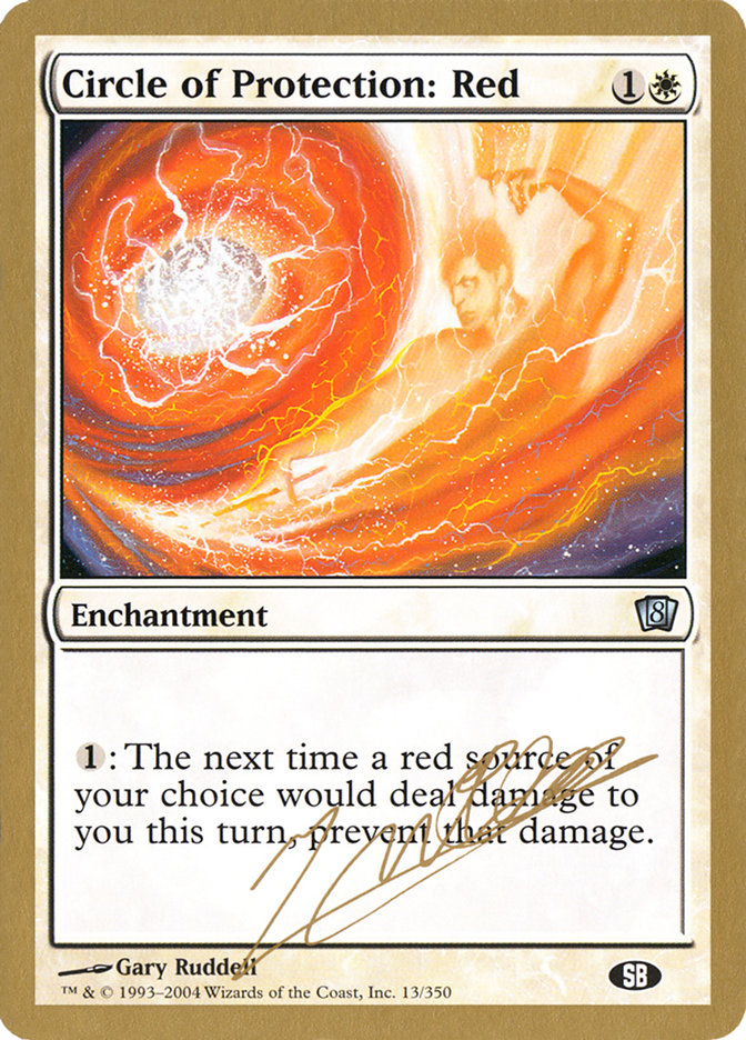 Circle of Protection: Red (Julien Nuijten) (SB) [World Championship Decks 2004] - The Mythic Store | 24h Order Processing