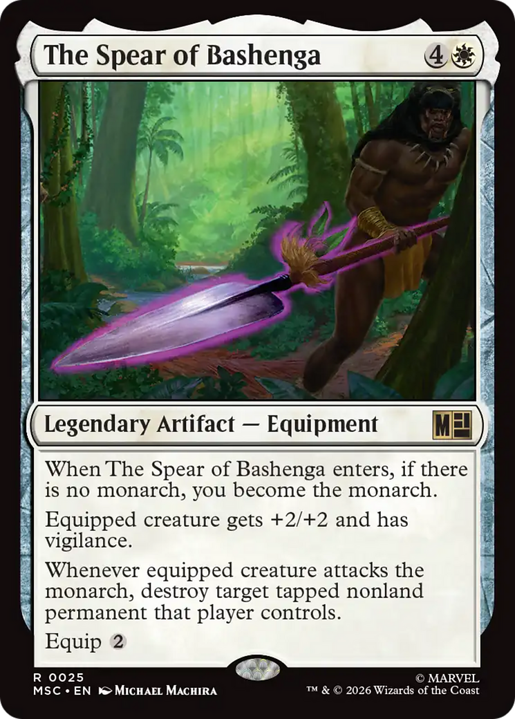 The Spear of Bashenga (Surge Foil) [Marvel Super Heroes Commander] - The Mythic Store | 24h Order Processing