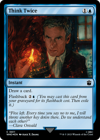 Think Twice (Surge Foil) [Doctor Who] - The Mythic Store | 24h Order Processing