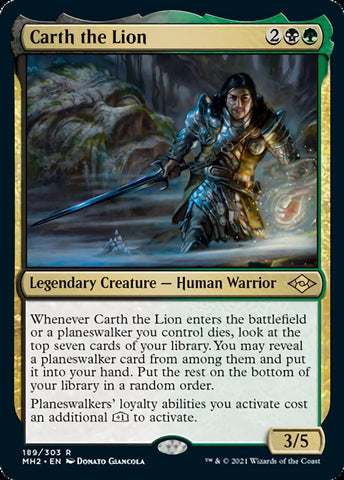Carth the Lion [Modern Horizons 2] - The Mythic Store | 24h Order Processing