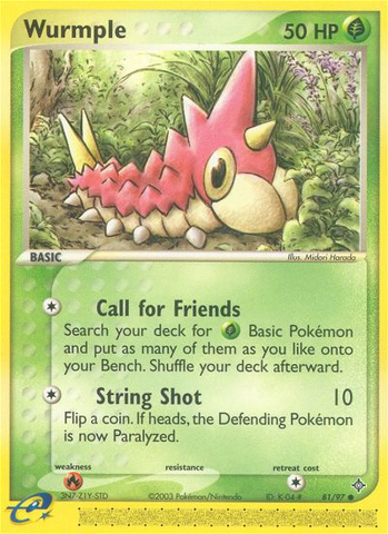 Wurmple (81/97) [EX: Dragon] - The Mythic Store | 24h Order Processing