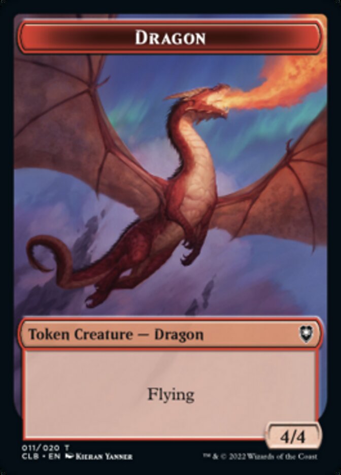 Treasure // Dragon Double-Sided Token [Commander Legends: Battle for Baldur's Gate Tokens] - The Mythic Store | 24h Order Processing