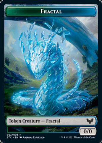 Fractal // Inkling Double-Sided Token [Strixhaven: School of Mages Tokens] - The Mythic Store | 24h Order Processing