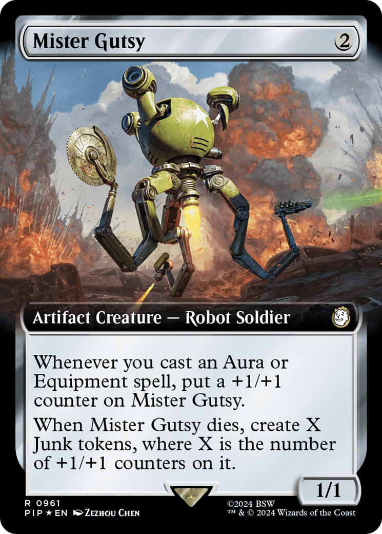 Mister Gutsy (Extended Art) (Surge Foil) [Fallout] - The Mythic Store | 24h Order Processing